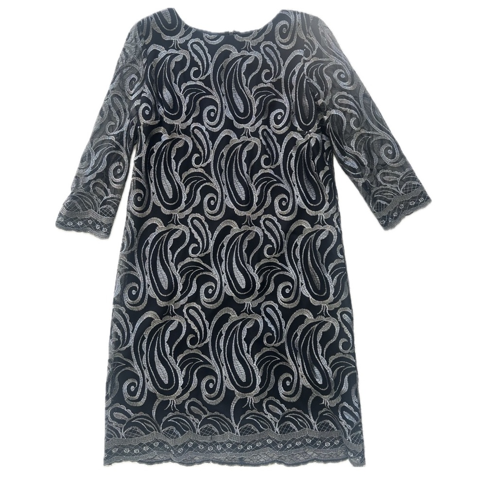 Alex Marie Shimmer Embroidered Cocktail Dress